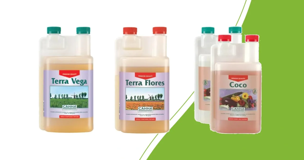 CANNA Terra Vega, Terra Flores and Coco A&B