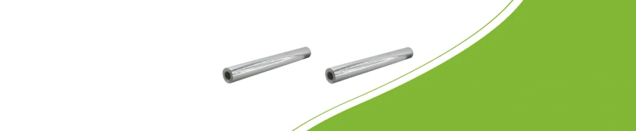 Two sizes of anti-detection sheeting rolls