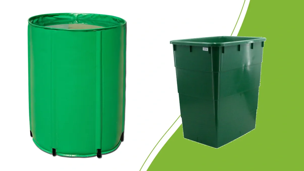 Collapsible Aquaking tank and rigid rectangular water tank