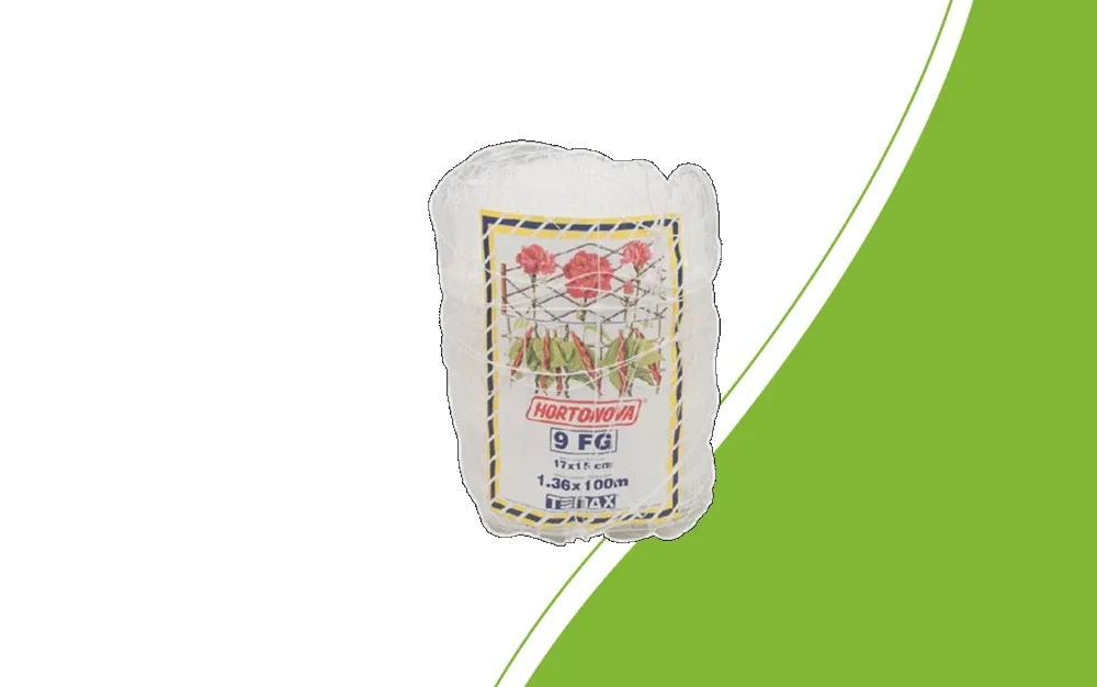 Hortonova white netting for plant support