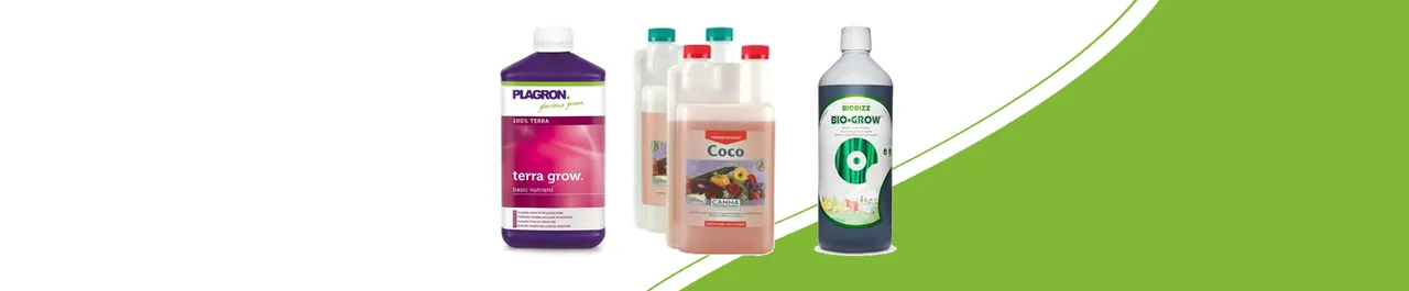 Plagron Terra Grow, Canna Coco A&B and BioBizz Bio·Grow