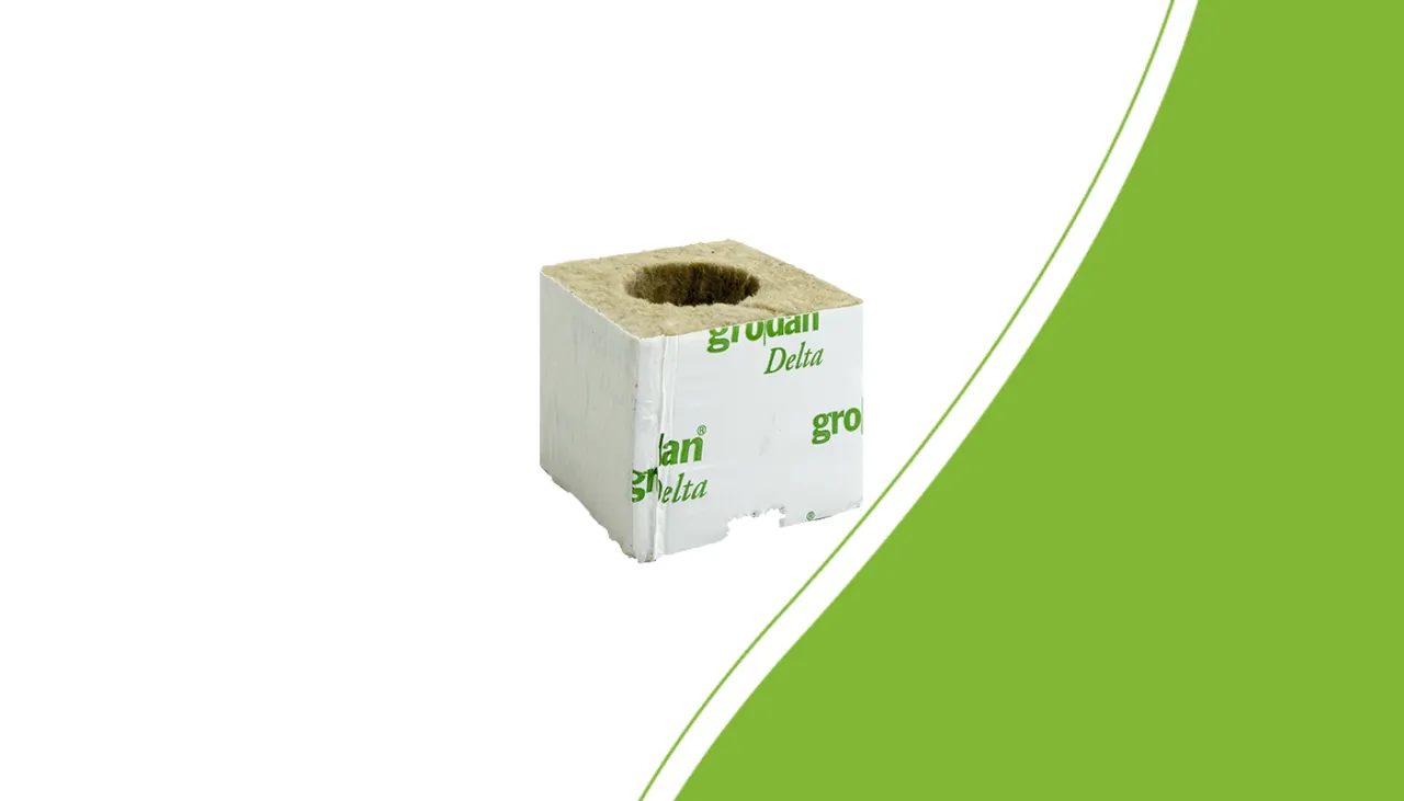 Grodan starter block with a 38 mm hole