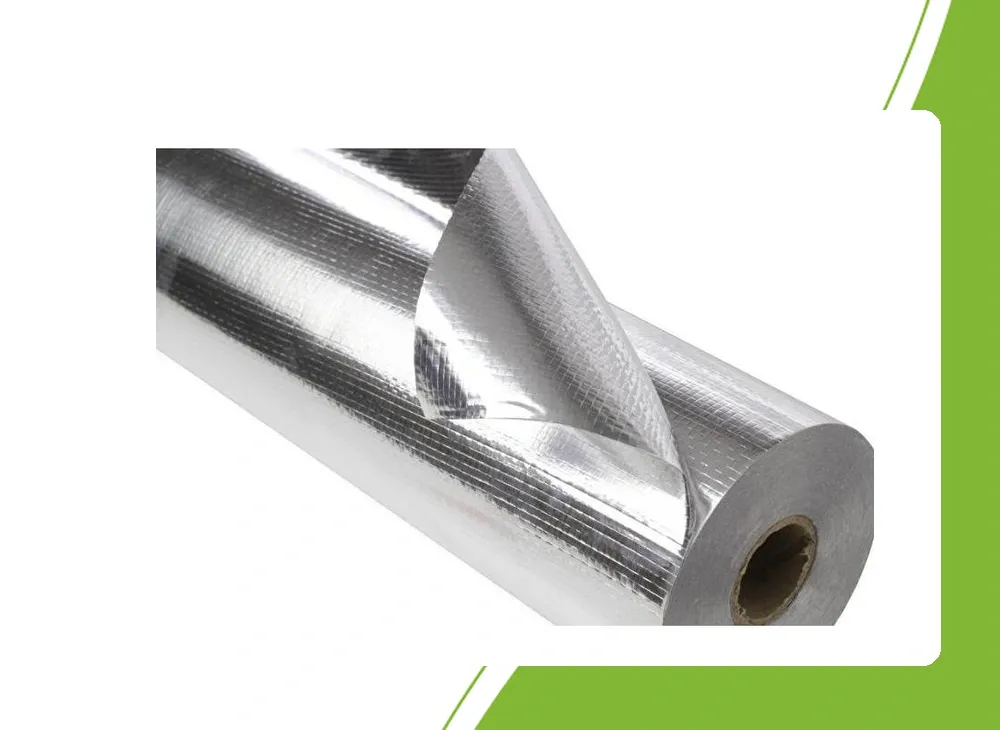 Silver-coloured anti-detection sheeting roll with an unfolded layer