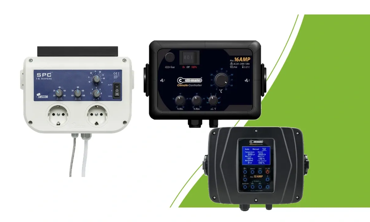 SMSCOM SPC 16A MK2, Cli-mate 16A climate controller and Cli-mate 15A frequency controller