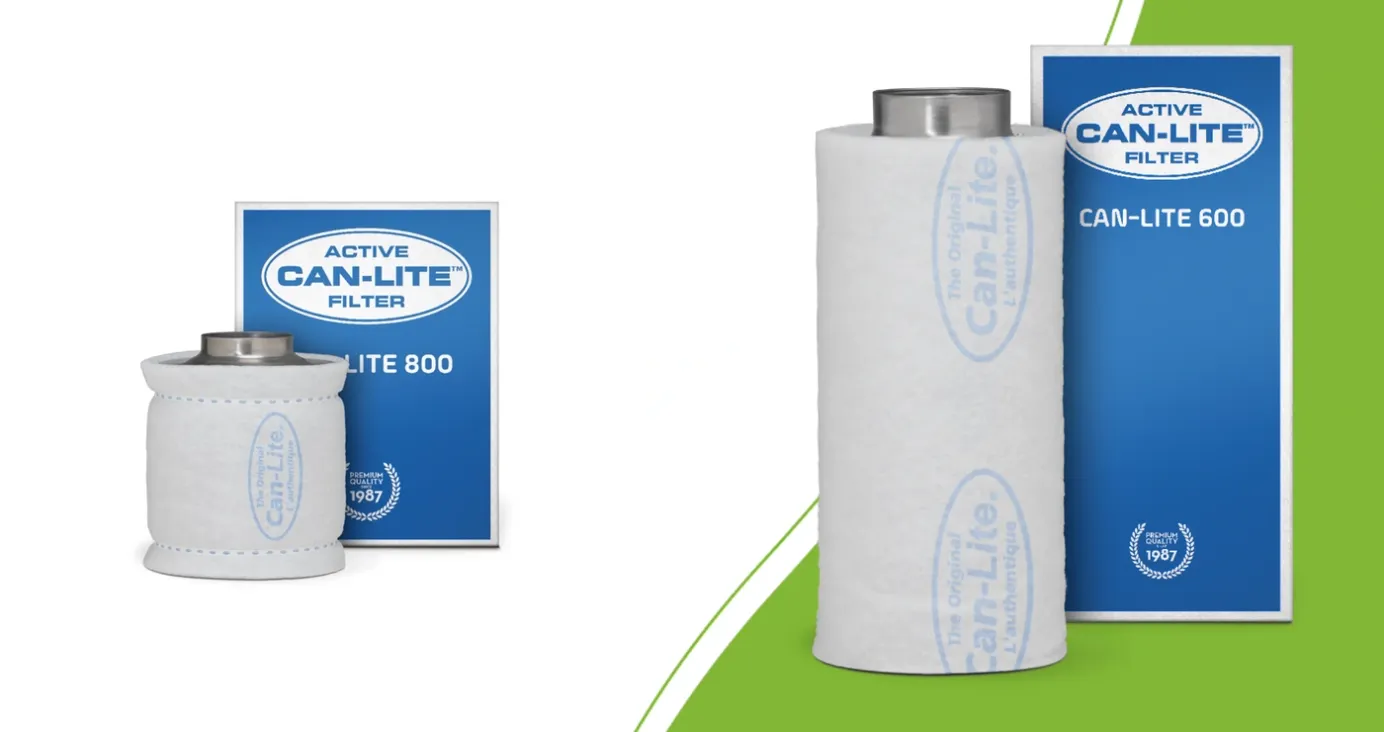 CAN-Lite 600 and CAN-Lite 800 carbon filters with their original packaging