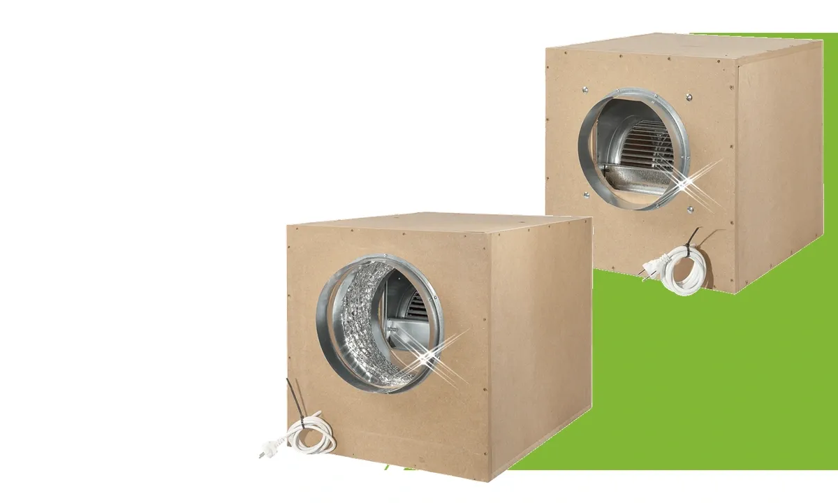 Torin MDF acoustic box fans with fixed and suspended motors