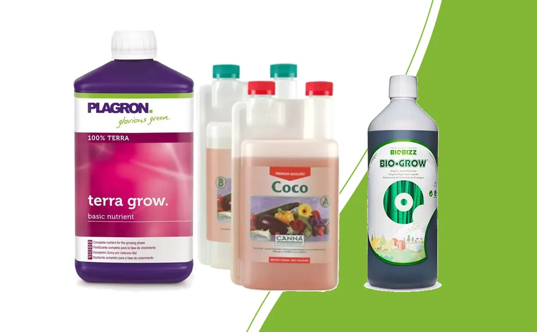 Plagron Terra Grow, Canna Coco A&B and BioBizz Bio·Grow