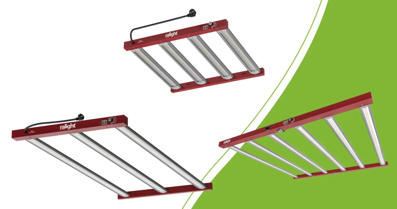 Ralight LED grow lights: 150W, three-bar 360W and 720W