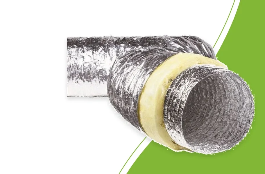 Sono Connect ventilation ducting showing the inner duct, insulation and outer jacket