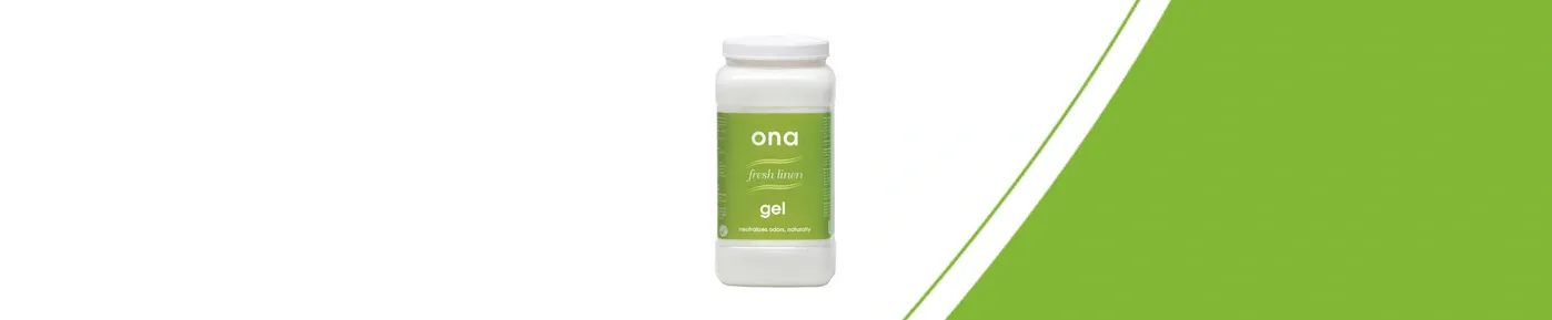 ONA Fresh Linen Gel 3 litre: white jar with green Fresh Linen label