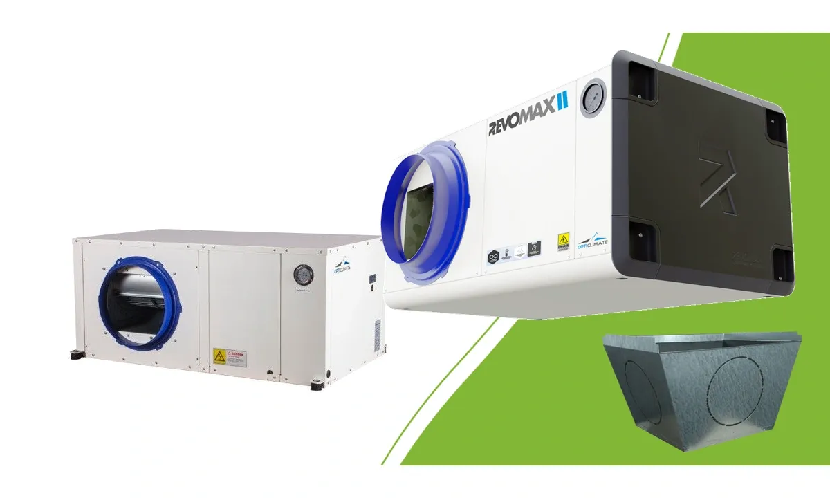 Opticlimate PRO3, RevoMax II and a separate plenum box for planning an installation