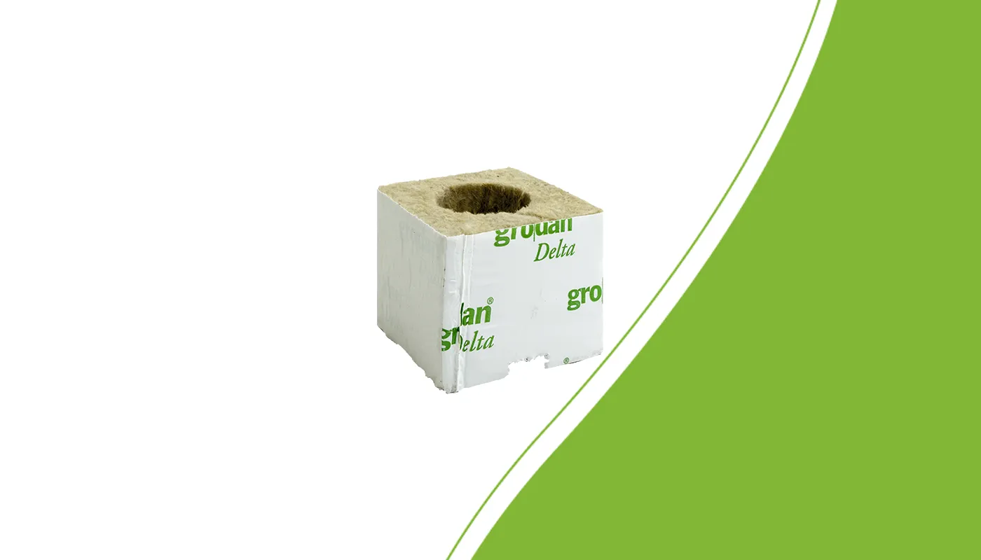 Grodan starter block with a 38 mm hole