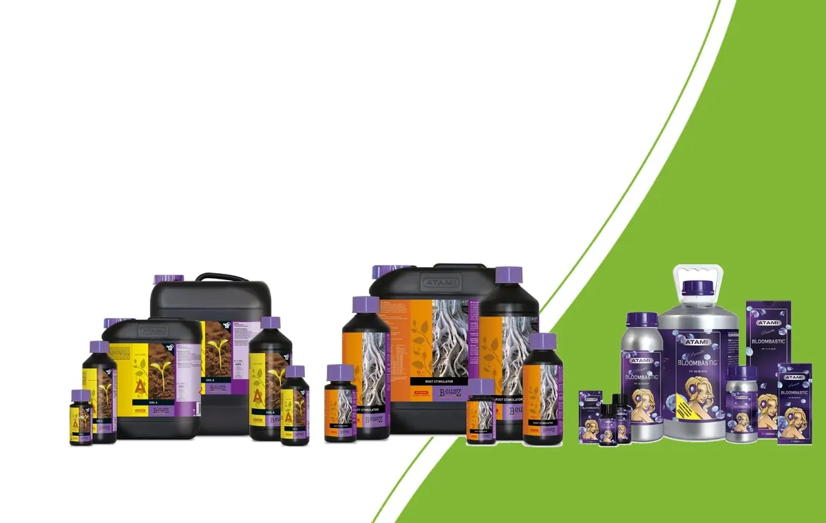 Atami B’cuzz Soil, Root Stimulator and Bloombastic product families