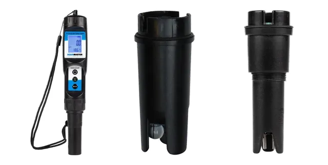 Product selection for pH & EC meters: Aquamaster P110 Pro Combo pen - PH, EC en TEMP. meter - Waterproof; Aquamaster P110 losse elektrode; Aquamaster P160 losse elektrode