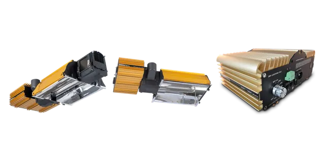 Product selection for HPS grow lighting: Dimlux Expert series 1000W DE; Dimlux Expert series MK2, 600 / 750 W EL UHF DXO; Dimlux Xtreme Series 600-400W 230V output