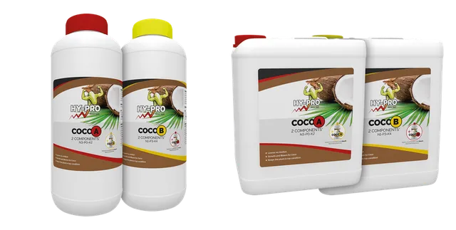 Product selection for Hy-Pro nutrients: Hy-Pro | Cocos A&B Plantenvoeding | 1 liter; Hy-Pro | Cocos A&B Plantenvoeding | 10 liter
