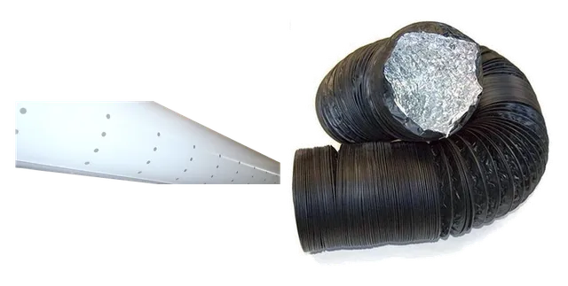 Product selection for Ventilation ducting for grow tents: Luchtverdeelslang Transparant 160mm x 3m; Combiconnect 127mm, 10m