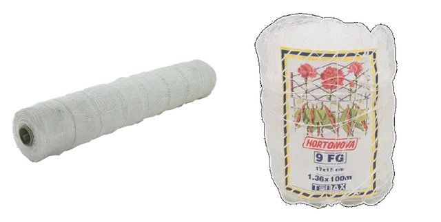 Product selection for Plant supports: Wit net, per strekkende meter (200cm breed); Wit net 1,36x100m
