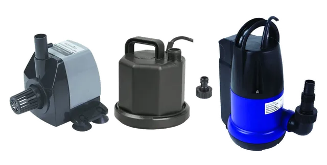 Product selection for Irrigation pumps: Aquaking HX 2500, waterpomp, 1000 l/u; Aquaking Q2001, vlakzuiger 2800ltr p/u; Aquaking Q50011 waterpomp, 10.000 l/u