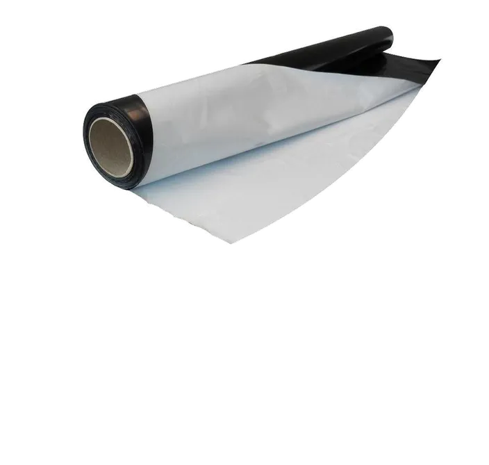 Black and white sheeting roll