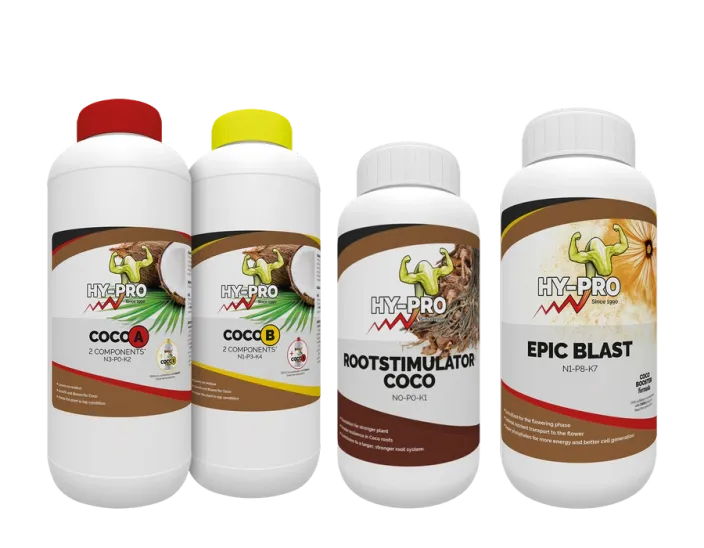 Hy-Pro Coco A&B, Coco Rootstimulator and Epic Blast