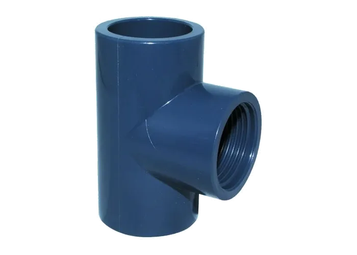 32 mm PVC tee with a 1 inch female thread