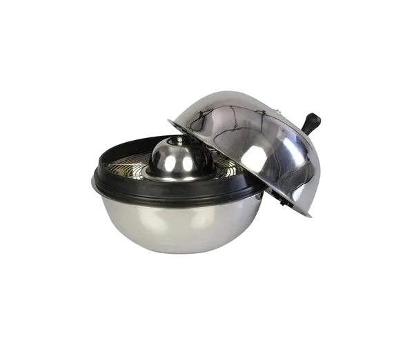 Manual Tumble Trimmer with detached lid and hand crank