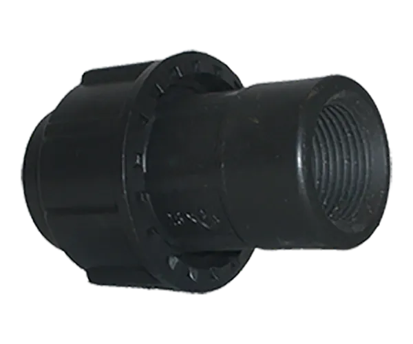 25 mm PE adaptor with a 1-inch female thread
