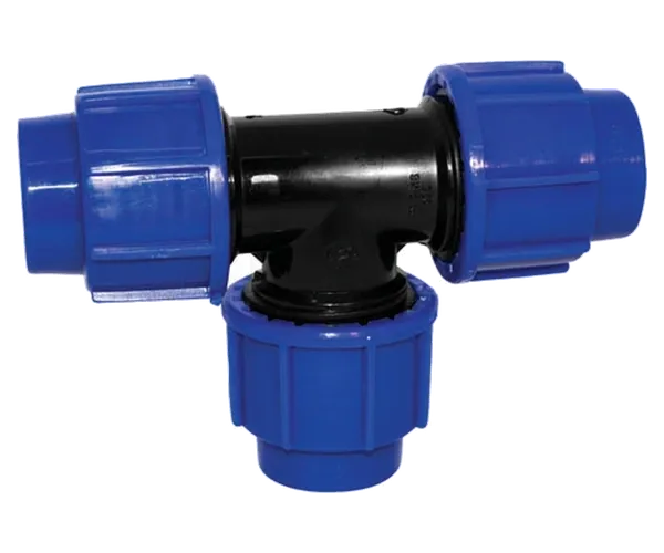 25 mm PE tee with three connections