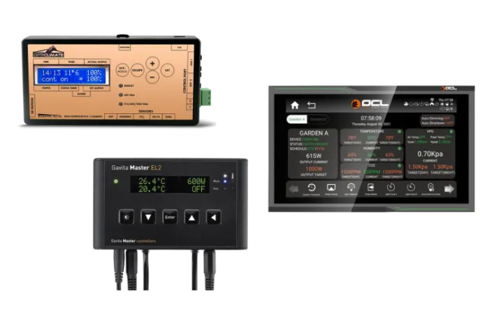 DimLux, Lumen King and OCL grow light controllers